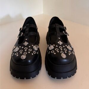 Urban Outfitters Studded Platform Mary Janes